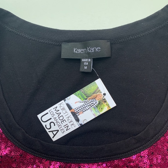 SOLD Karen Kane NWT sequin front top - Picture 7 of 8